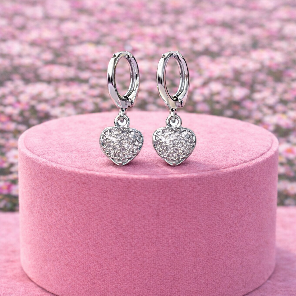 Miss Lover Girl Gold Plated Heart Earrings