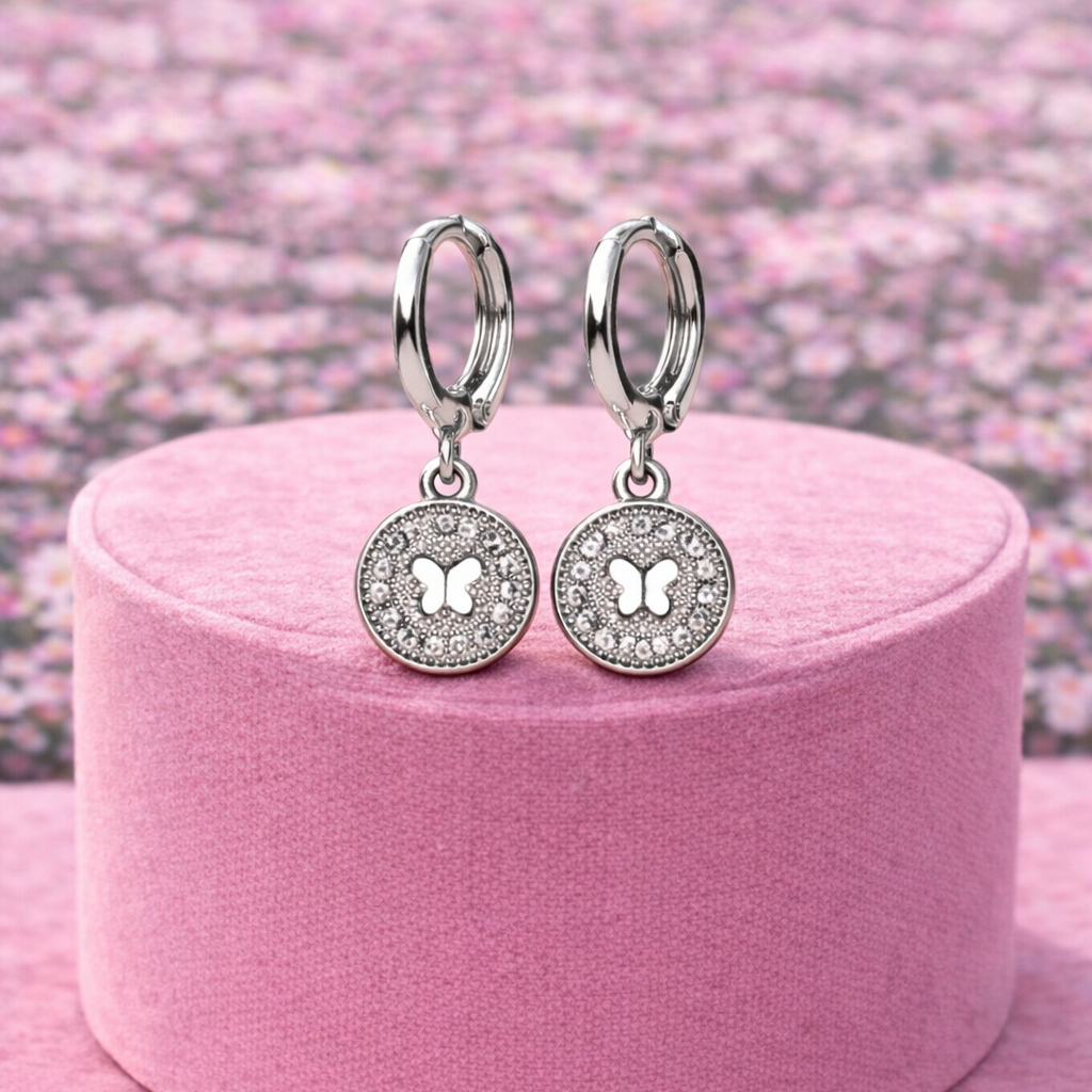 Miss Butterfly Gold Plated Butterfly Earrings