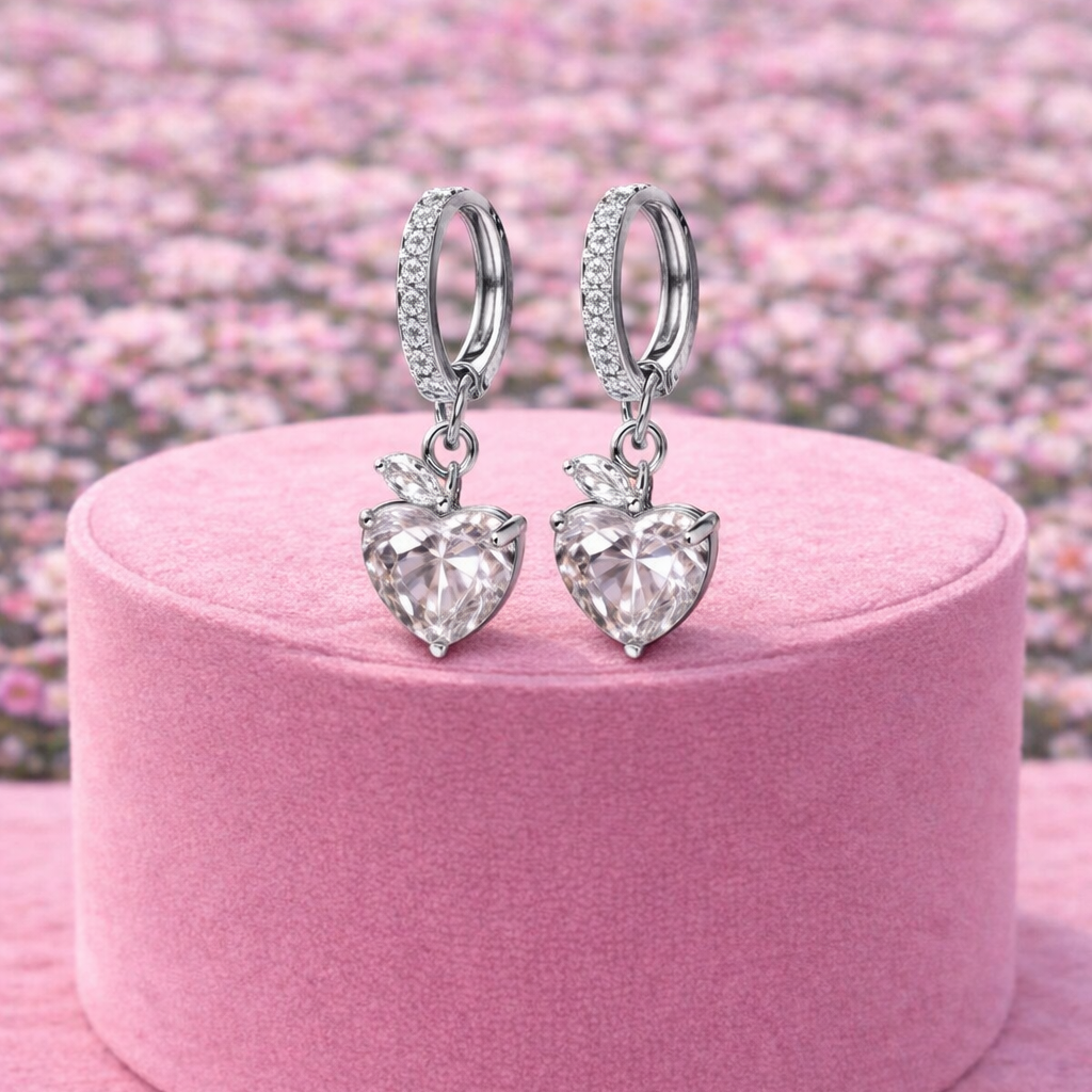 Miss Love Me Gold Plated Heart Earrings