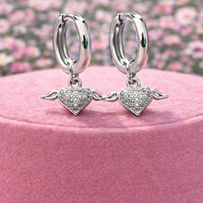 Miss Angel Gold Plated Angel Wings Earrings