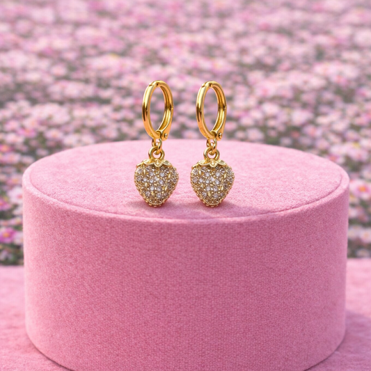 Miss Strawberry Gold Plated Strawberry Earrings