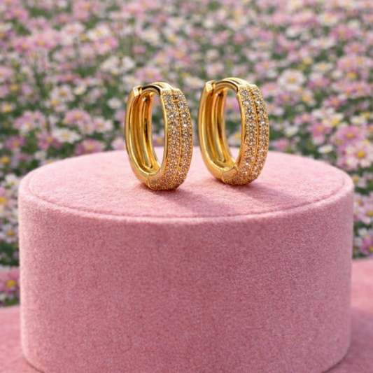 Miss Lavish Gold Plated Hoop Earrings
