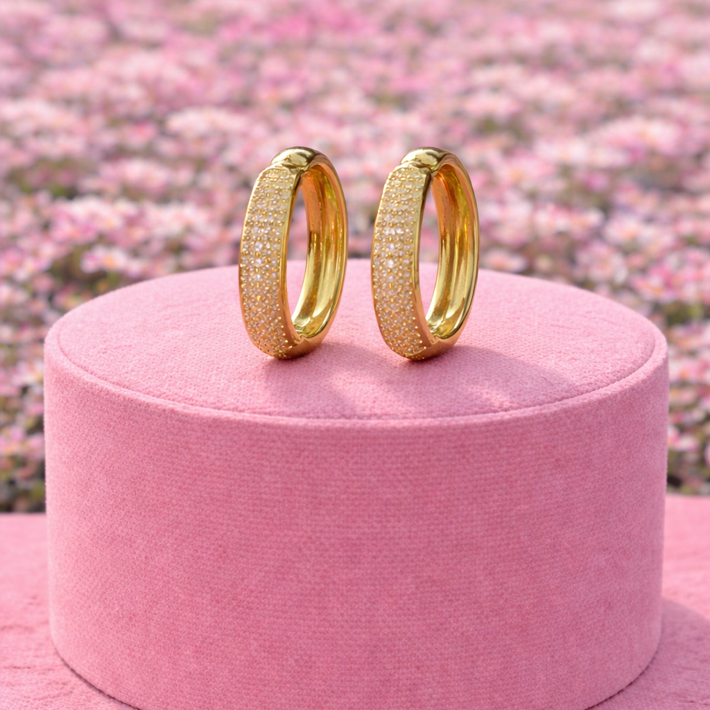 Miss Conceited Gold Plated Hoop Earrings