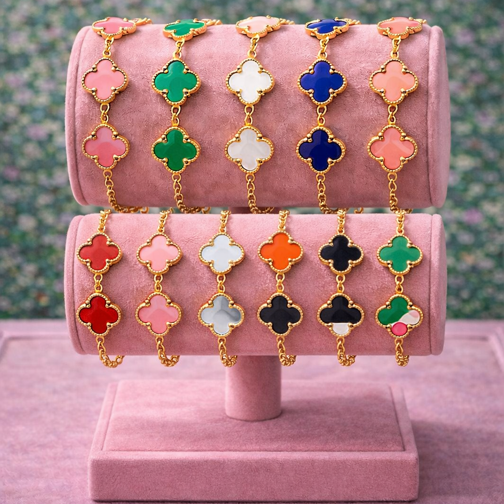 Miss Lucky Girl Clover Bracelets