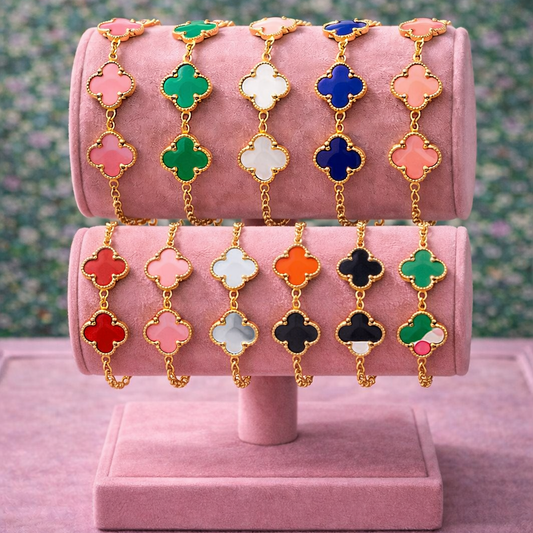 Miss Lucky Girl Clover Bracelets
