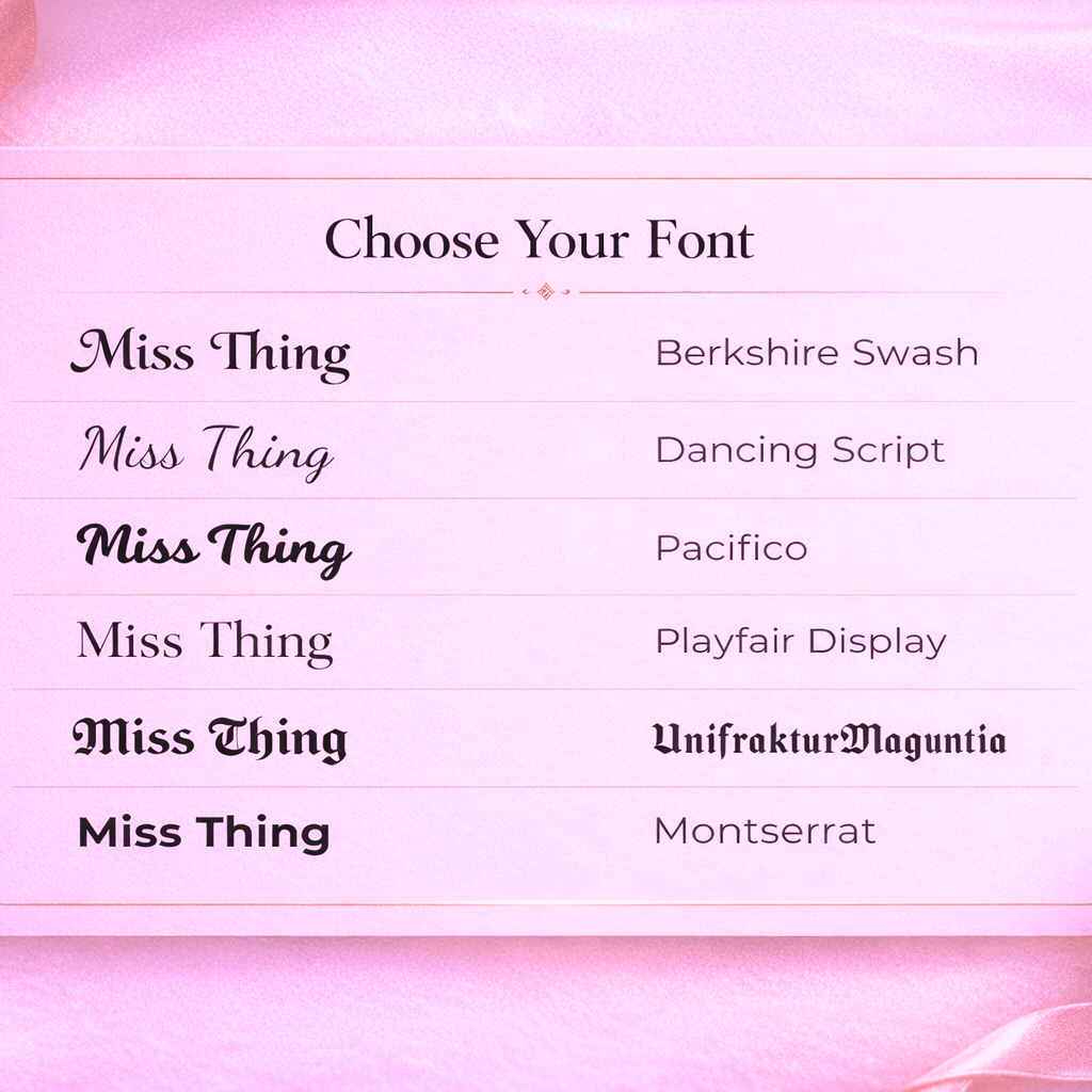 Miss Thing Custom Laser Engraved Paper Clip Style Bracelet